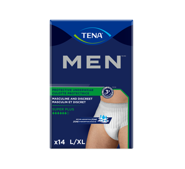 Men Protective Incontinence Underwear, Large/Extra Large, 14 units