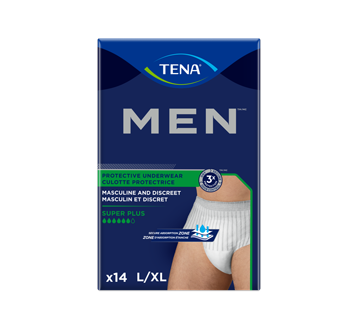 Men Protective Incontinence Underwear, 14 units, Large/Extra Large