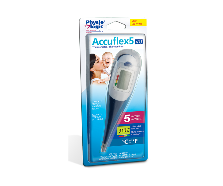 Accuflex5 VU Thermometer, 1 unit, Bleu and white Physio Logic