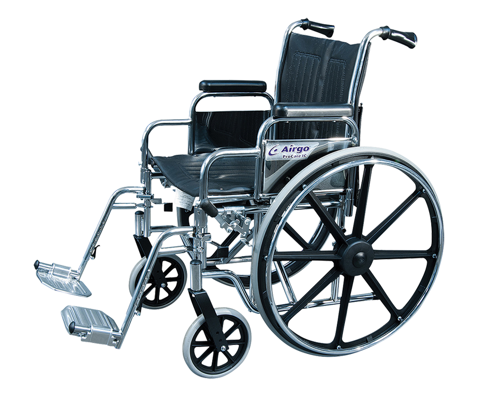 Procare IC Wheelchair with Fixed Arms and SwingAway Footrests, 1 unit