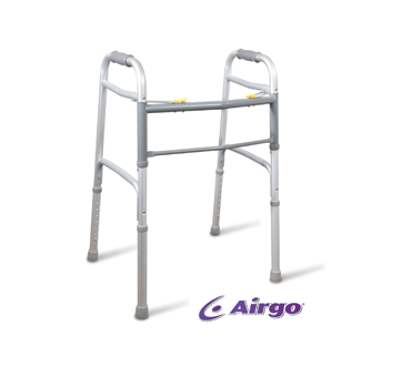 Image of product Airgo - Folding Walker without Wheels, 1 unit, Silver