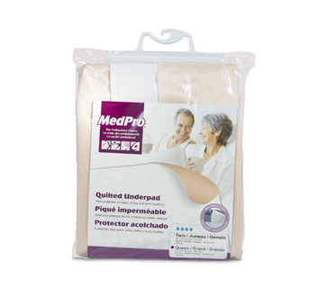 Quilted Underpad, With Tuck-In Panels, Large, 91 cm x 137 cm