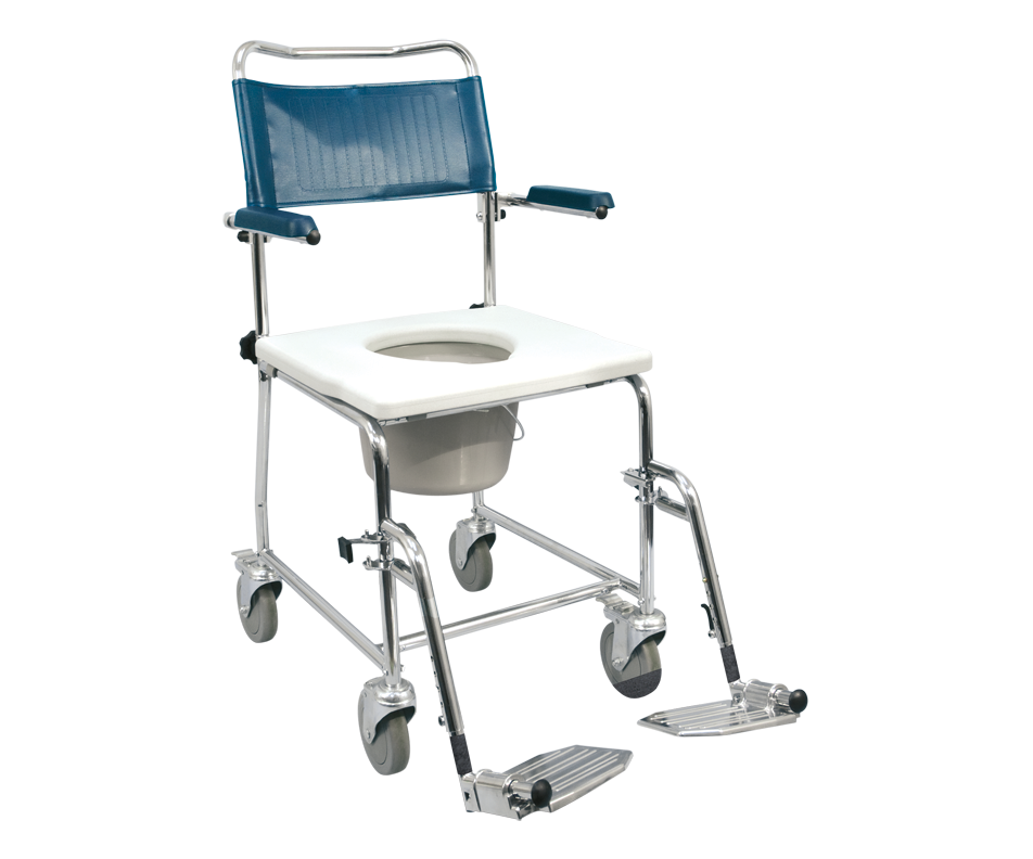 Euro Commode with DropDown Armrests, 1 unit MedPro Home Equipment