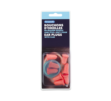 Image of product Personnelle - Soft Foam Ear Plugs with Case, 4 pairs
