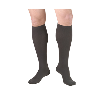 Image of product Truform - Compression Hosiery 15-20 mmhg, Men's Socks, X-Large, Coal