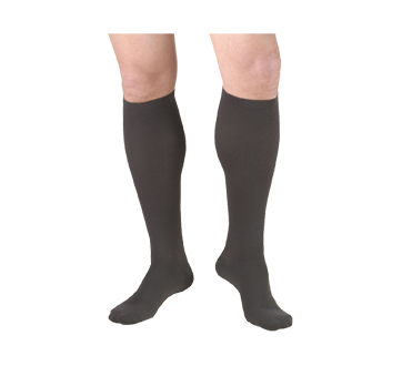 Compression Hosiery 15-20 mmhg, Men's Socks, Large, Coal