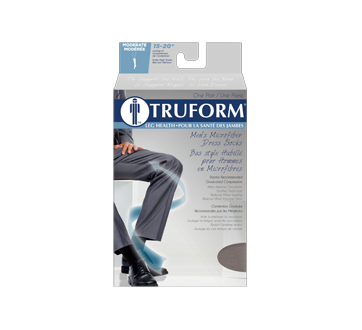 Compression Hosiery for Women, 15-20 mmhg, Charcoal, Medium