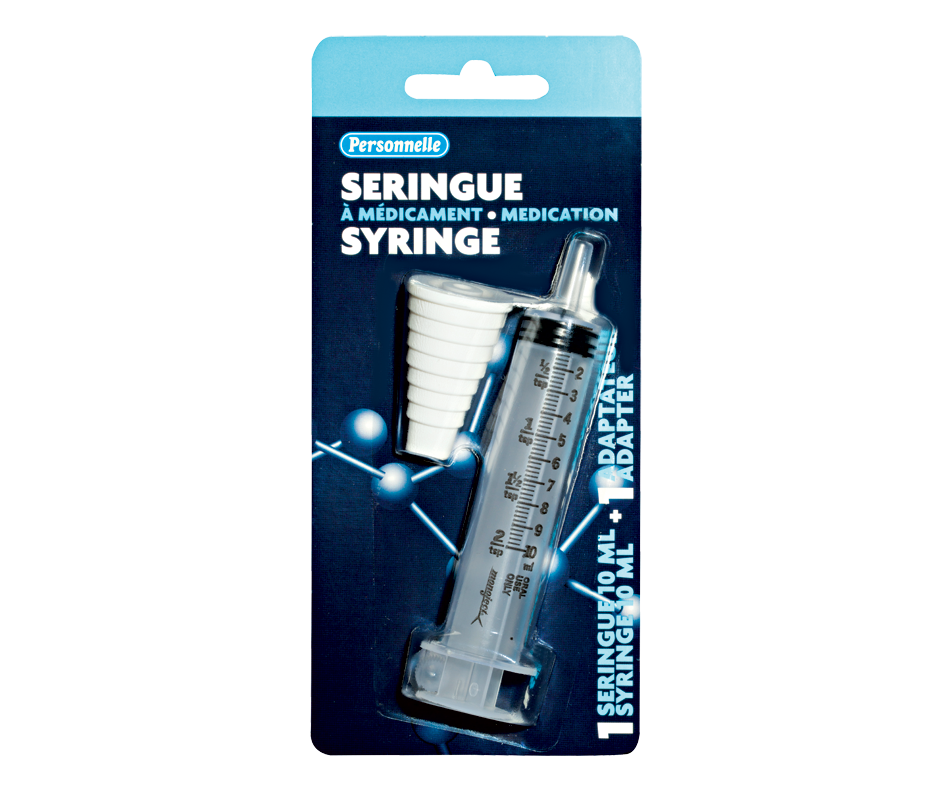 Medication Syringe, 2 units Personnelle Jean Coutu