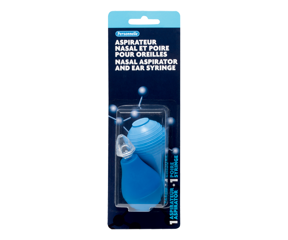 Nasal Aspirator and Ear Syringe, 2 units Personnelle Wipes, Ear