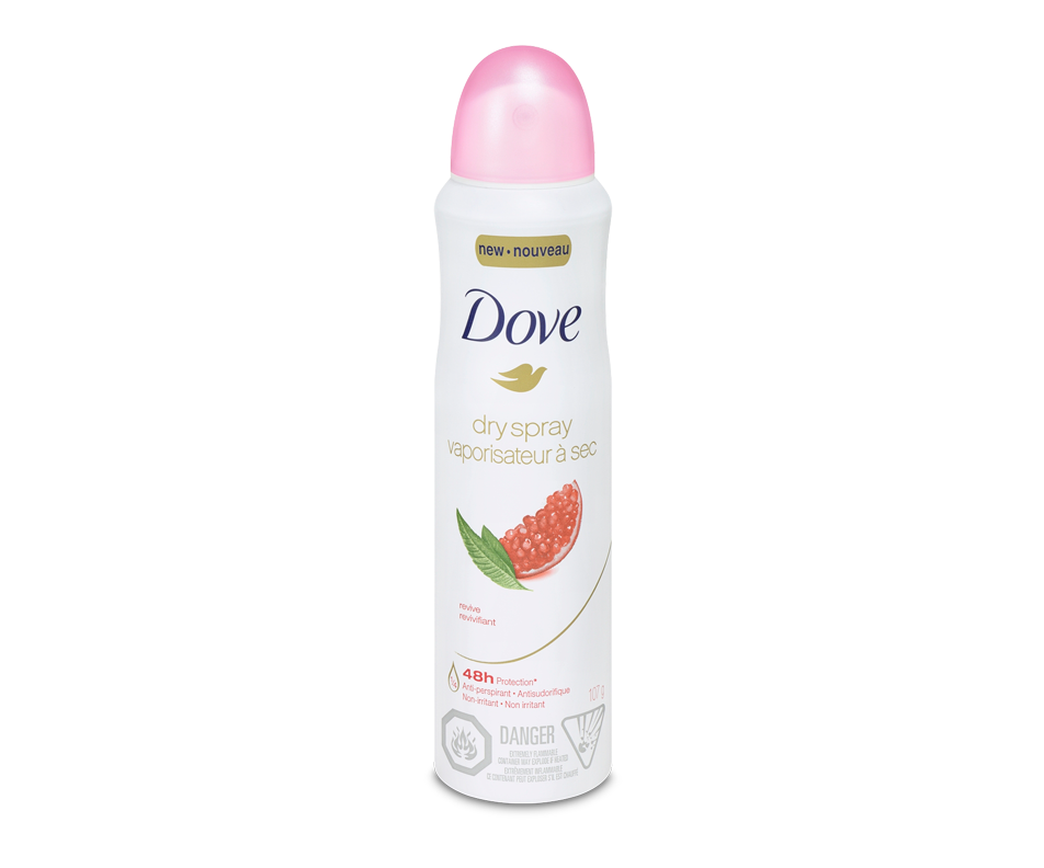 Revive Dry Spray Antiperspirant, 107 g Dove Deodorant Jean Coutu