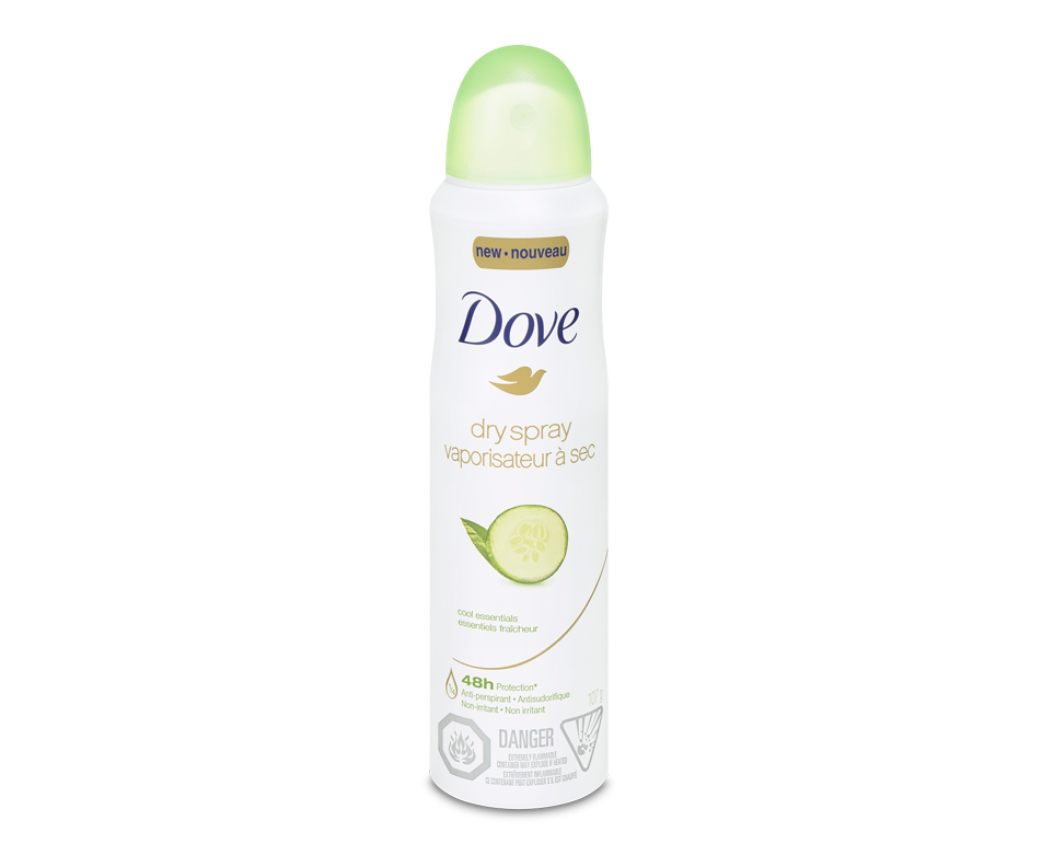 Cool Essentials Dry Spray Antiperspirant, 107 g Dove Deodorant