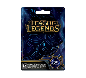 League of Legends Riot Points $25 Gift Card ? 3500 Riot Points