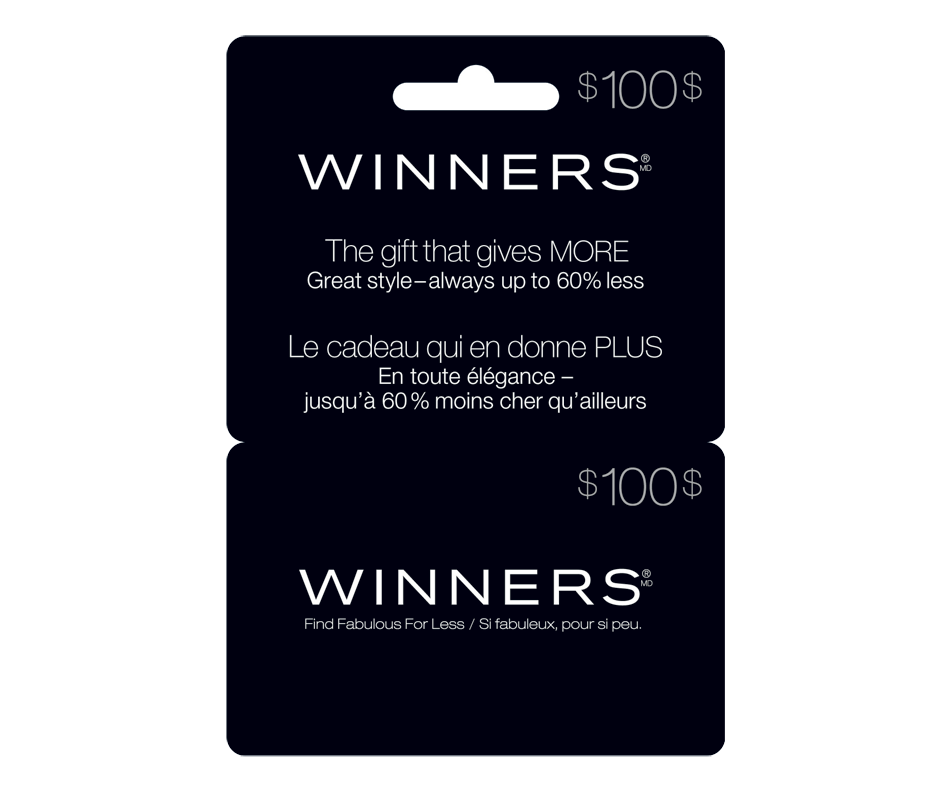 100 Winners Gift Card, 1 unit Other gift cards Jean Coutu
