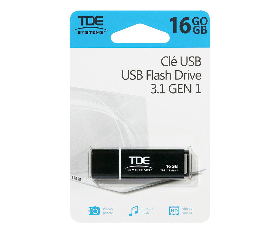 USB Flash Drive 16 Gb, 1 unit TDE Flash drive Jean Coutu