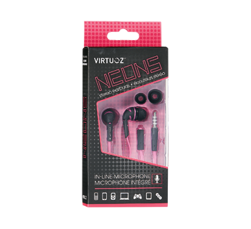 Neons Stereo Earbuds, 1 unit, Pink