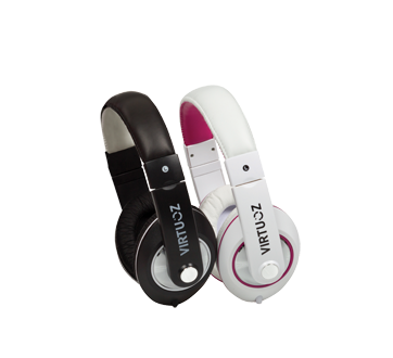 Image 2 of product Virtuoz - Extreme Headphone, 1 unit, Black and white