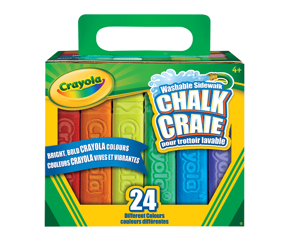 Washable Sidewalk Chalk, 24 units Crayola Arts and crafts Jean Coutu