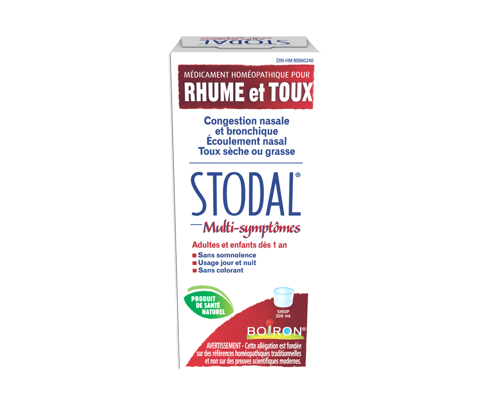 Stodal Cold & Cough Syrup, 200 ml Boiron Homeopathic Jean Coutu