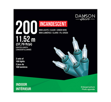 Image of product Danson Decor - Mini Lights, 200 units, Clear