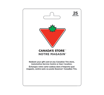 $25 Canadian Tire Gift Card, 1 unit