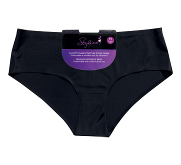 Seamless Women S Brief 1 Unit Noir Medium Styliss Underwear Jean Coutu