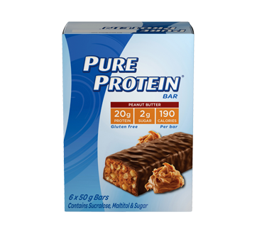Protein Bar Peanut Butter, 6 x 50 g