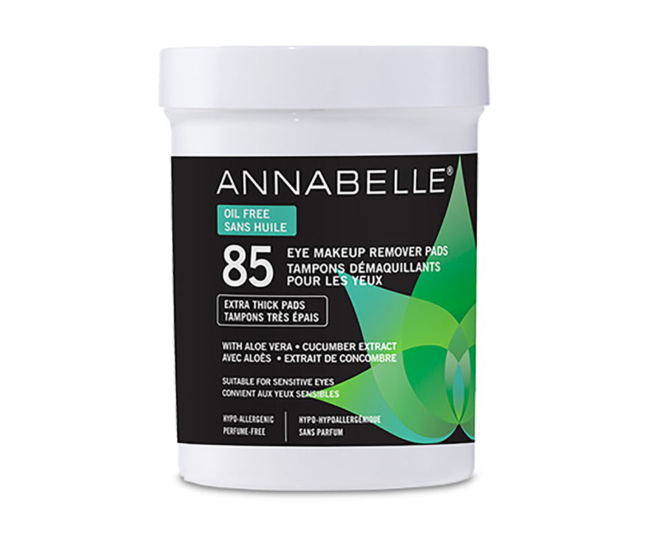 Oil Free Eye Makeup Remover Pads, 85 units Annabelle Pads Jean Coutu