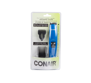 Image 1 of product Conair - 3-in-1 Beard, Moustache and Goatee Grooming System, 1 unit