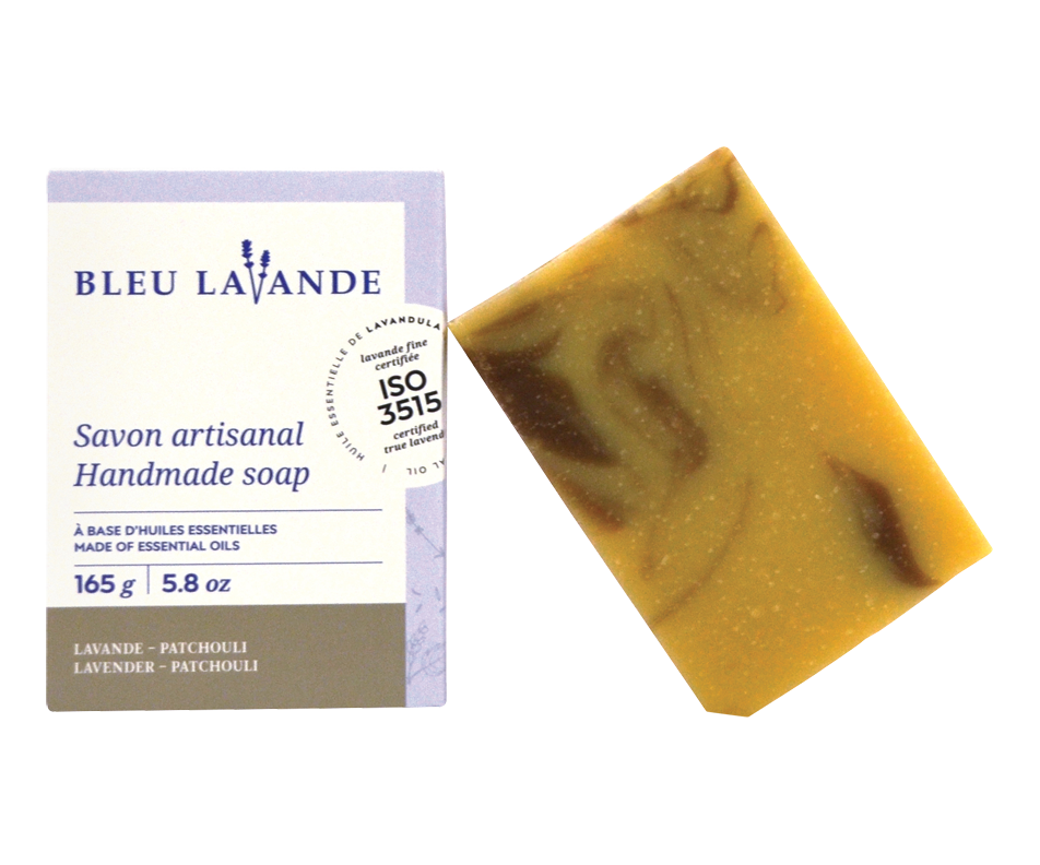 Soap, Lavender and Patchouli, 165 g Bleu Lavande Bar soaps Jean Coutu
