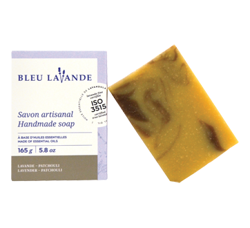 Image of product Bleu Lavande - Soap, 165 g, Lavender and Patchouli