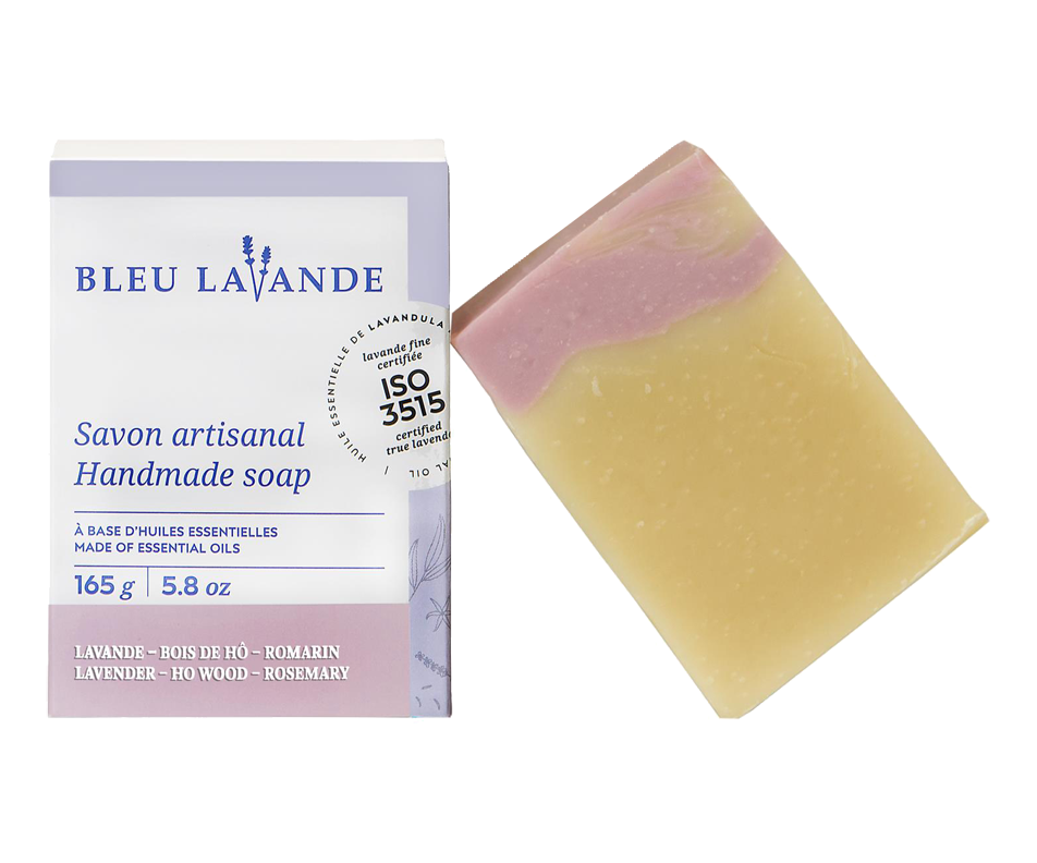 Soap, 165 g, Lavender, Ho Wood and Rosemary Bleu Lavande Bar soaps