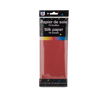 Silk Paper, 10 units, Red