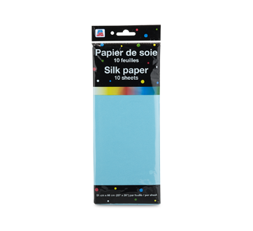 Silk Paper, 10 units, Blue