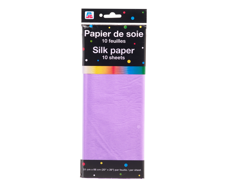Silk Paper, 10 units, Purple PJC Silk paper Jean Coutu