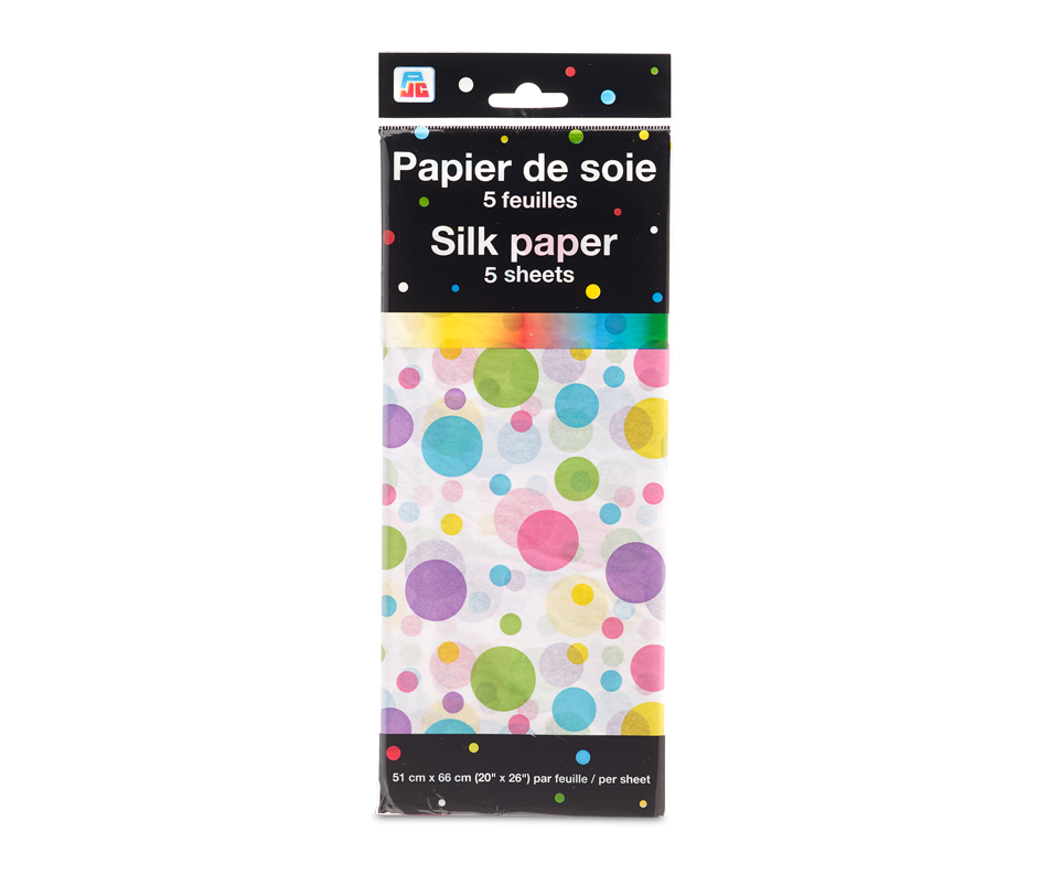 Silk Paper, 5 units, Bubble Pattern PJC Silk paper Jean Coutu
