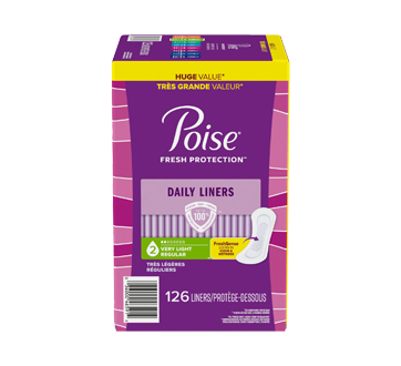 Liners Incontinence Panty Liners, 126 units, Very Light Absorbency