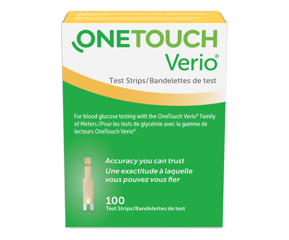 Verio Test Strips, 100 units Diagnostic Device Jean Coutu