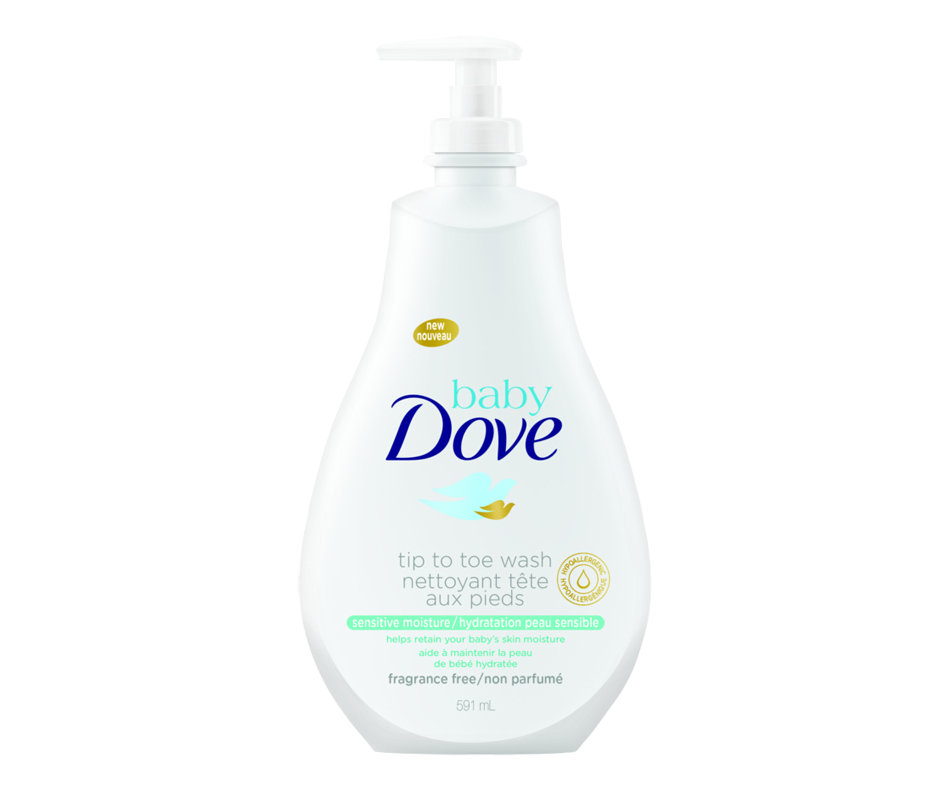 Tip to Toe Wash Sensitive Moisture, 591 ml Baby Dove Bath and