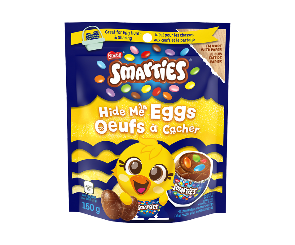 Smarties Hide Me Eggs, 150 g Nestlé Jean Coutu