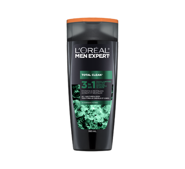 Total Clean 3-in-1 Shampoo, Conditioner, Body Wash, 385 ml