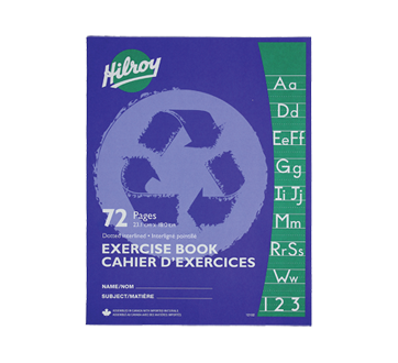 Stitched Exercise Book Dotted Interline with Margin 72 Pages, 1 unit, Purple