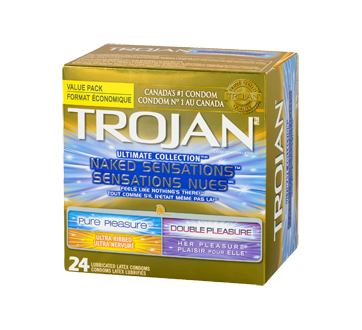 TROJAN™ NAKED SENSATIONS™ PURE PLEASURE™ Lubricated Condoms