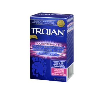 Image 3 of product Trojan - Naked Sensations Double Pleasure Lubricated Condoms, 10 units