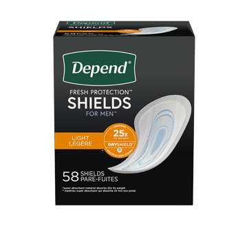 Image of product Depend - Depend Shields For Men, 58 units, Light Absorbency