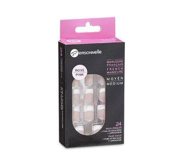 Image of product Personnelle Cosmetics - French Manicure, 24 units, Pink, Short
