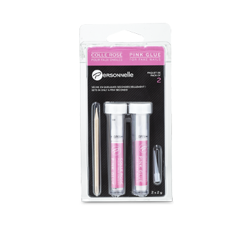 Pink Glue for Fake Nails, 2 x 2 g