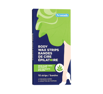 Aloe Vera Body Wax Strips, 10 units