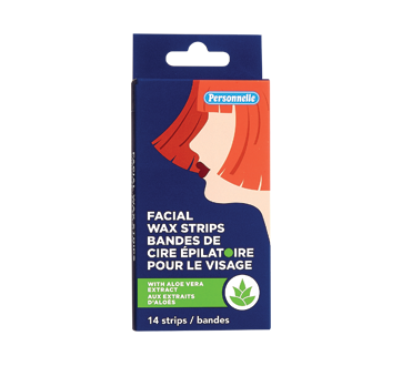 Aloe Vera Facial Wax Strips, 14 units