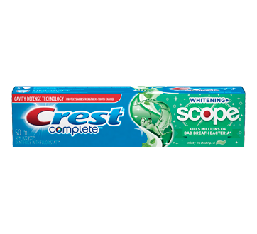 Image of product Crest - Crest Complete Whitening + Scope Toothpaste, 50 ml, Minty Fresh