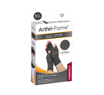 Image of product Formedica - Arthri-Forme Arthritis Gloves, 1 unit, Grey, Extra Extra Small